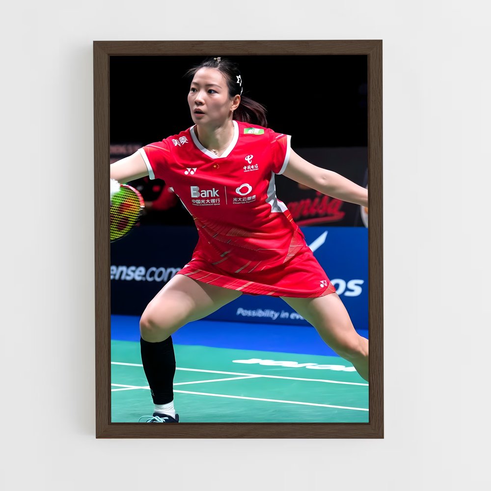 Poster Huang de yaqiong – affiche Badminton (vue 5)